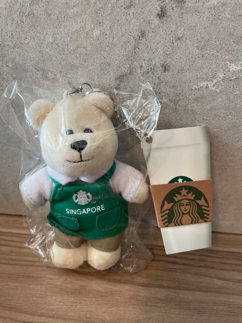 未開封シンガポール べアリスタ キーホルダー カード付き