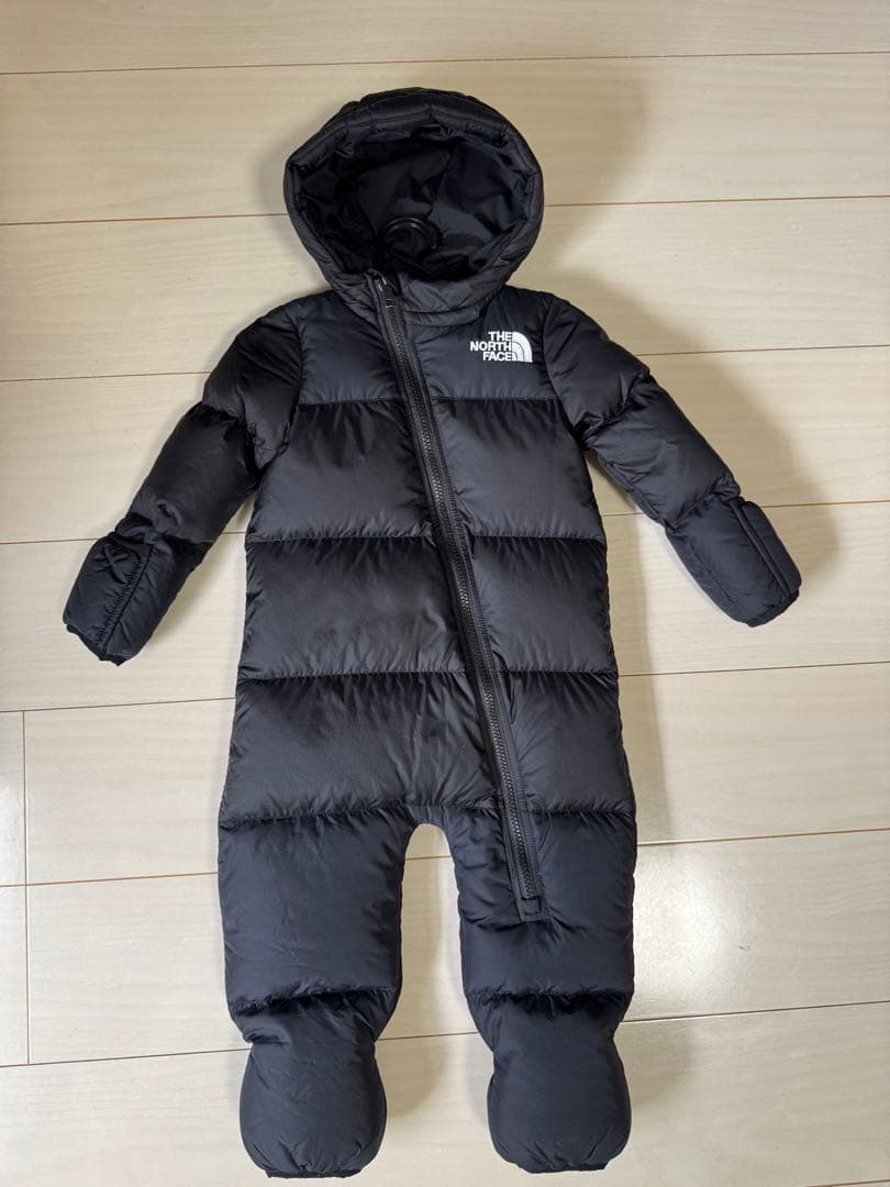 THE NORTH FACE ダウンコート ブラック 700フィル　ベビー９０