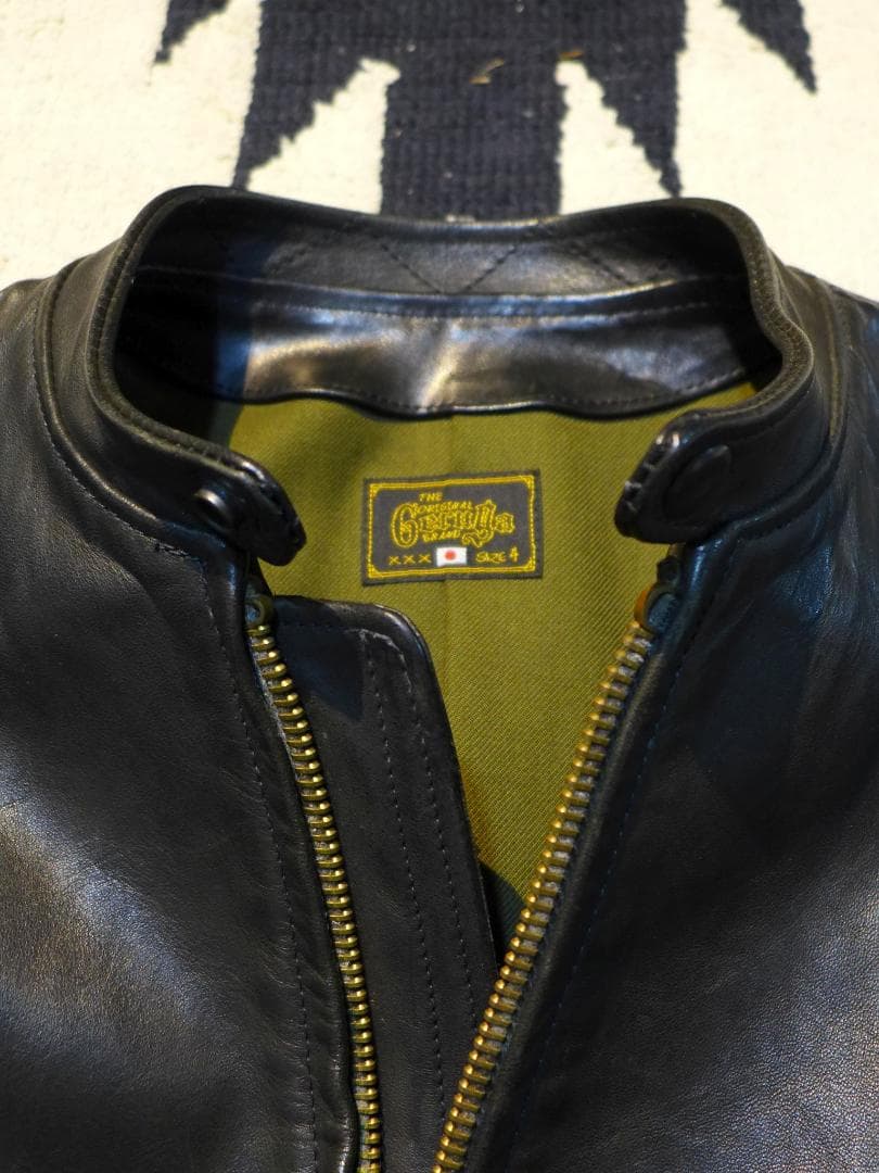 gerugaゲルガ黒ホースハイド4ライダースj100bucoフリーホイーラーズ