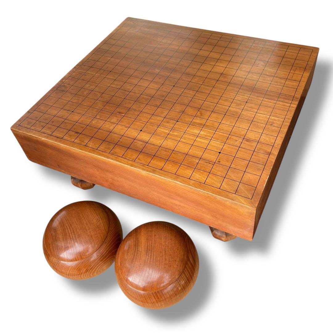 高級囲碁盤 囲碁盤 高級碁石 本蛤碁石 那智黒石 碁笥 へそ有り セット