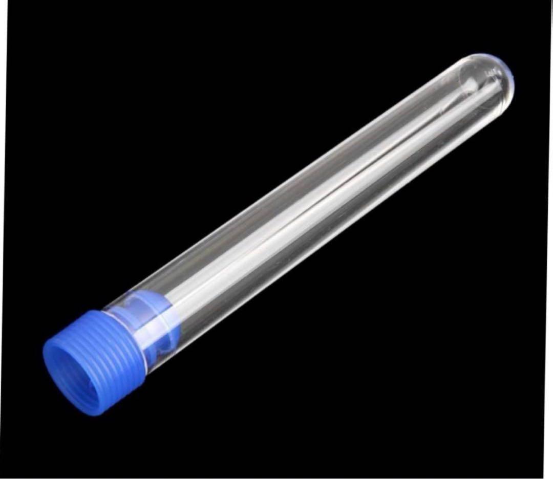 キャップ付き プラスチック 試験管 50個 ポリスチレン ミニ試験管