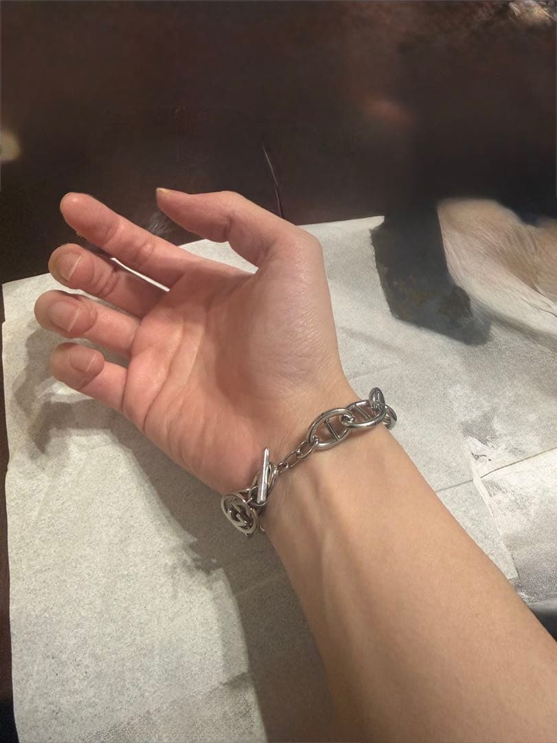 美品✨グッチ　ブレスレット　アンカーチェーン　シェーヌダンクル　トムフォード期