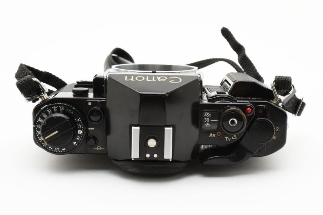 美品 CANON A-1 ブラック フィルムカメラ モルト新品交換済 M382