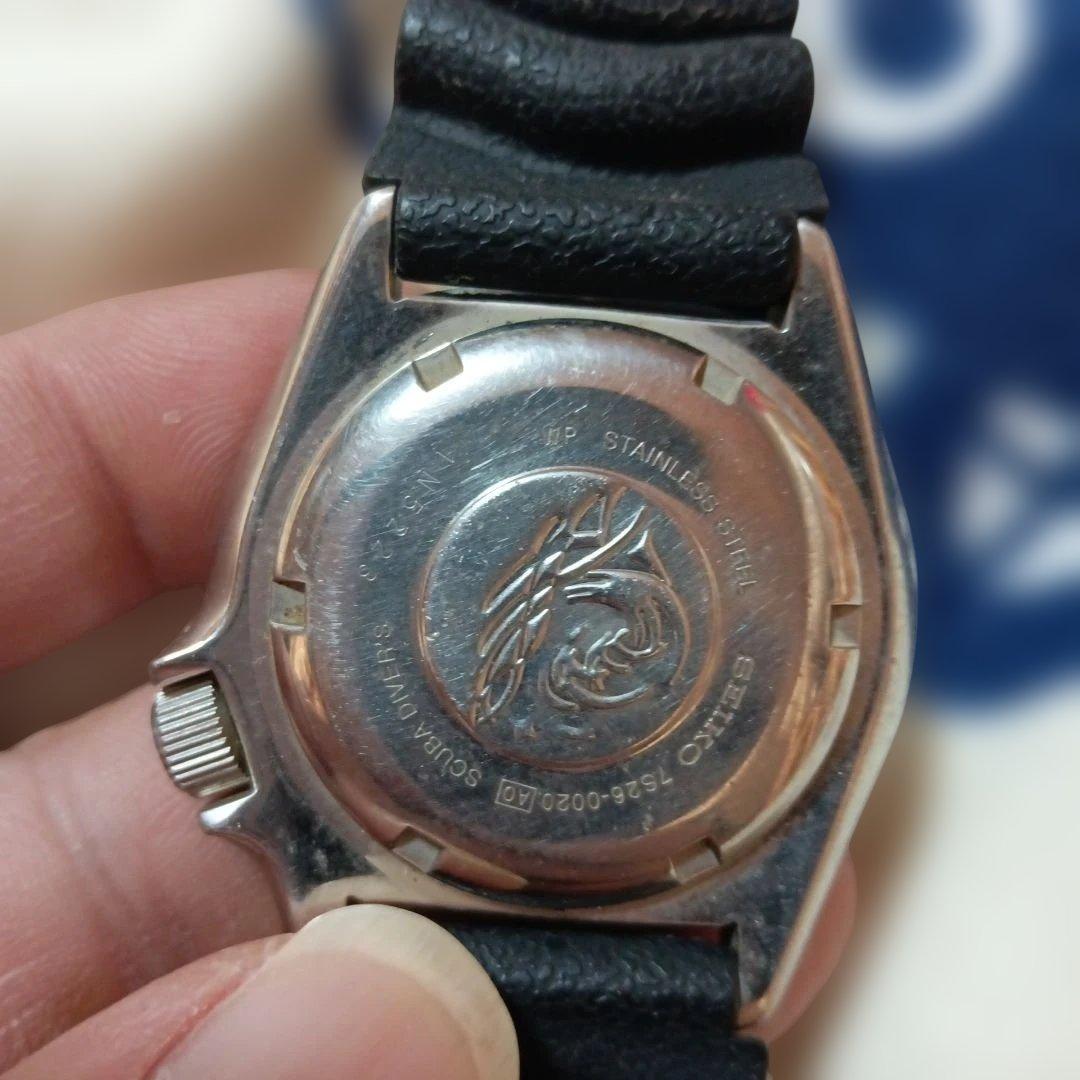 伸*矢様 【ジャンク☆】SEIKO 自動巻きダイバーズウォッチ 黒