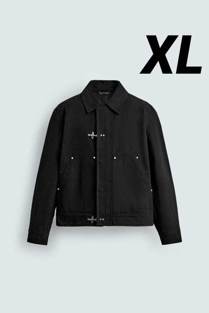 ZARA ザラ リラックスフィットトグルボタンジャケット XL