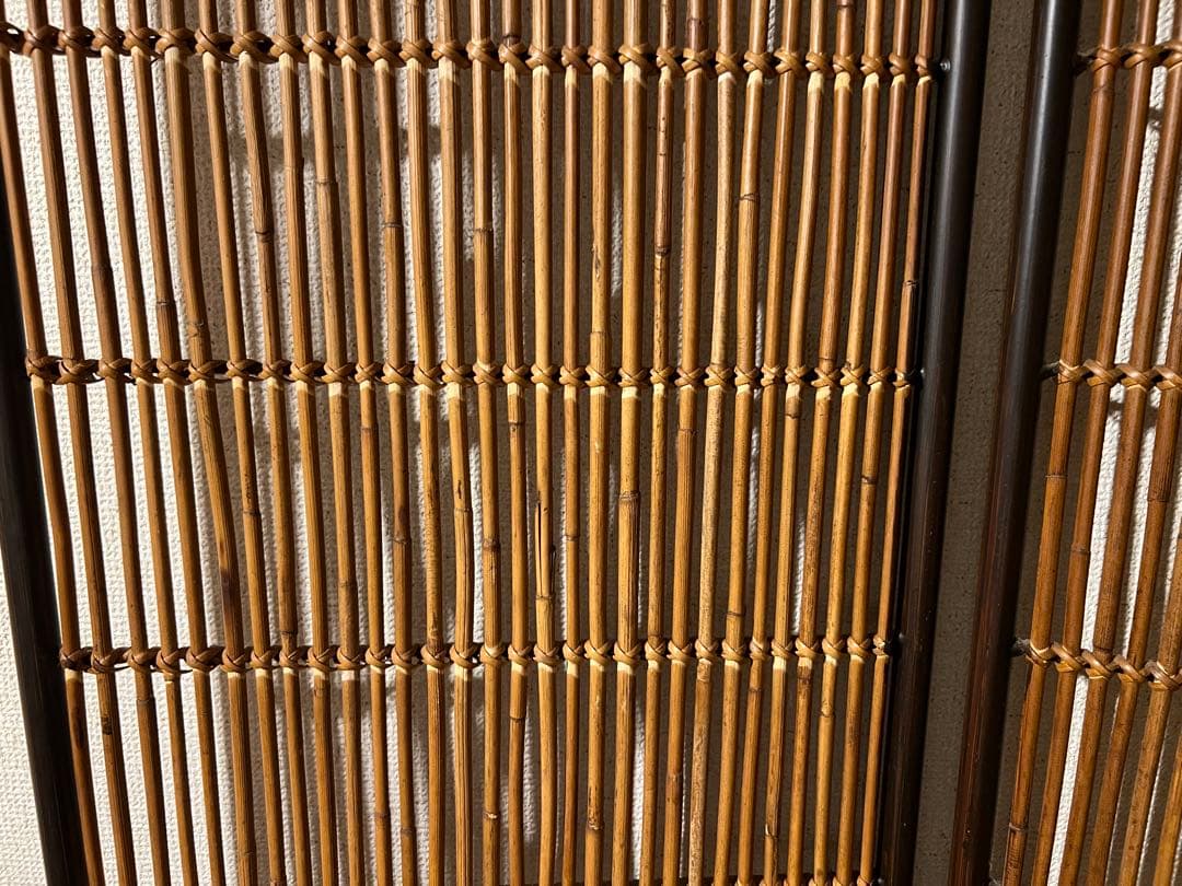 アジアン 竹製 3つ折パーテーション 衝立 バリ インドネシア ついたて