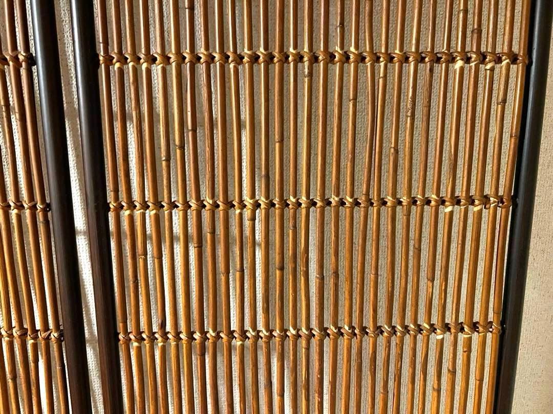 アジアン 竹製 3つ折パーテーション 衝立 バリ インドネシア ついたて