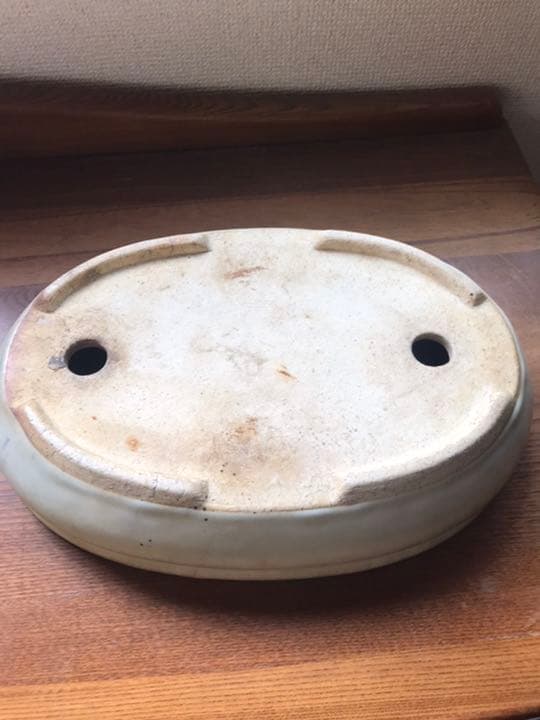 盆栽鉢　超時代希少白泥美しい白い釉薬詳細不明支那鉢和鉢
