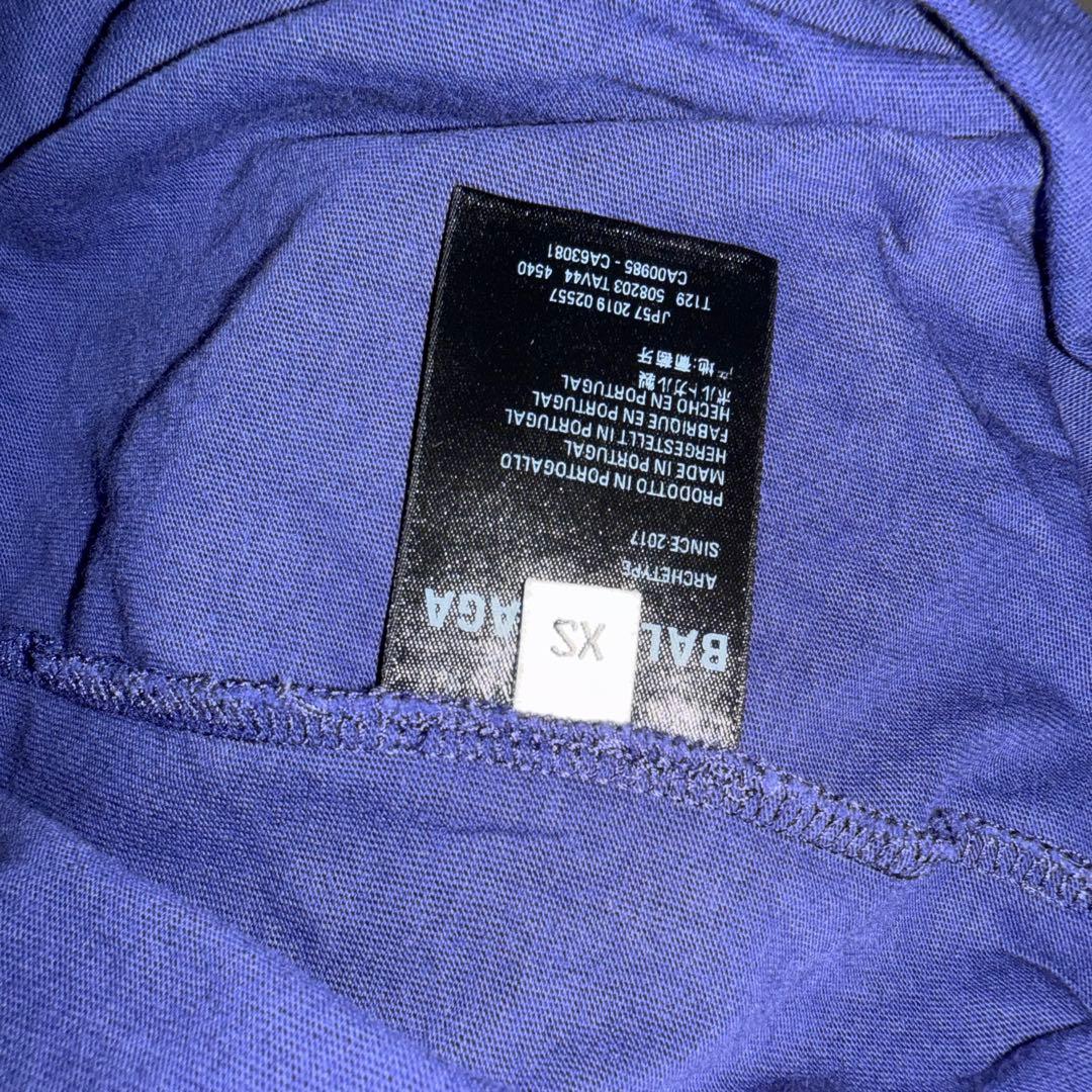 Balenciaga バレンシアガ ロゴ ネイビー Tシャツ
