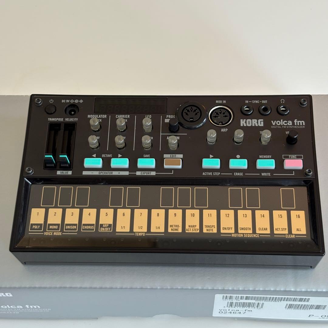 KORG volca fm デジタルシンセサイザー midi out Mod.