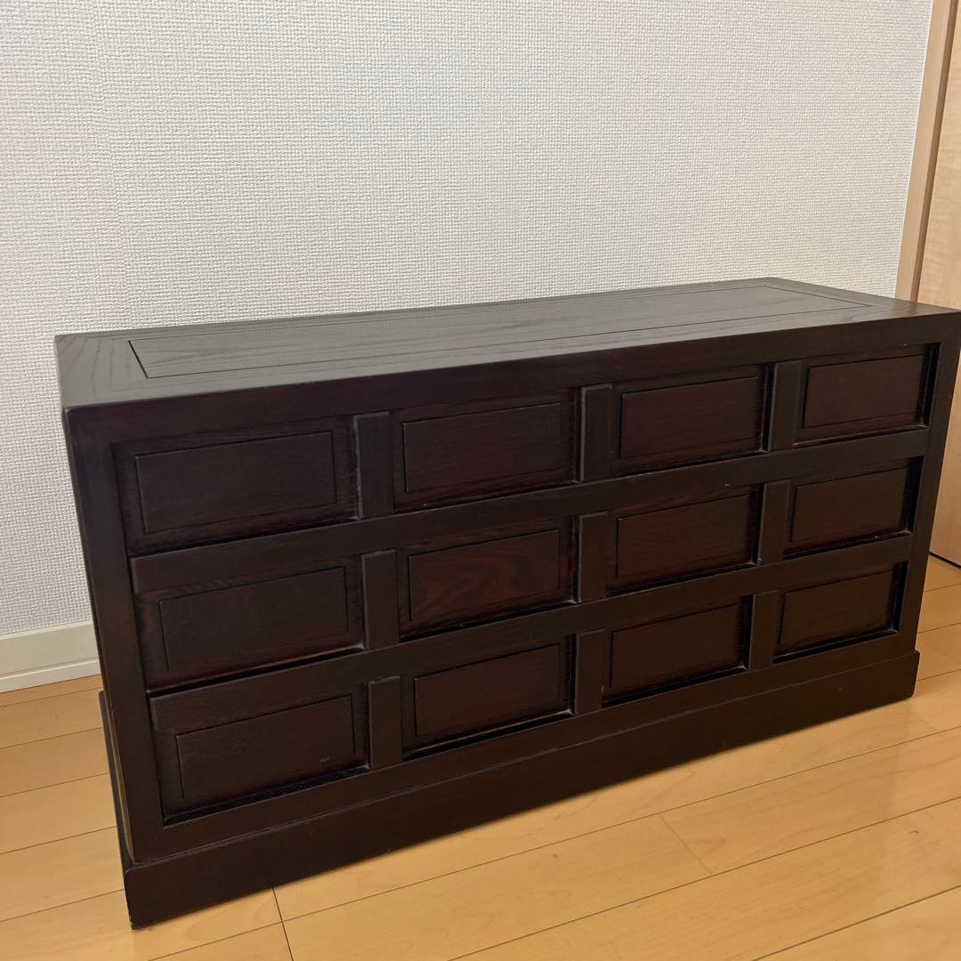 薬棚 薬箪笥 アンティーク 美品 漆塗り