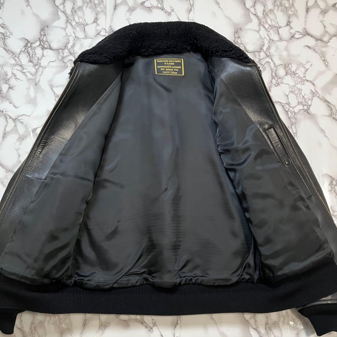 WACKOMARIA ワコマリア G1 レザージャケット Mサイズ レア　ボア