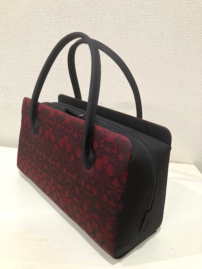 Tsuara 　正絹経錦(たてにしき)利休和装バッグ