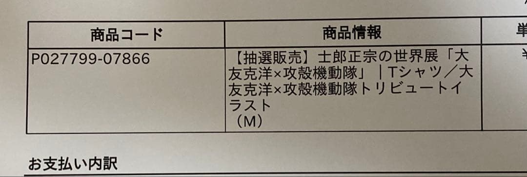 AKIRA×攻殻機動隊 大友克洋×士郎正宗 コラボTシャツ限定品