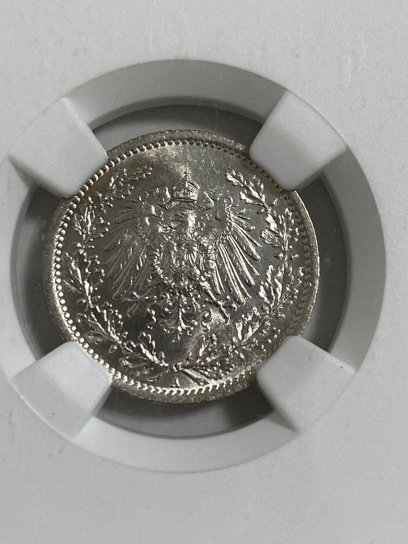 1917A 1918D ドイツ銀貨 2枚セット 古銭 1/2 Mark