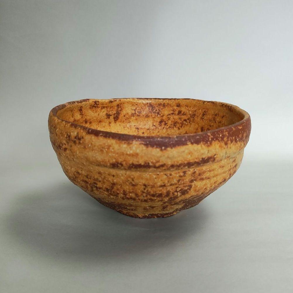 酎磨(浜田純理）　黄瀬戸山柿茶碗　桃山陶