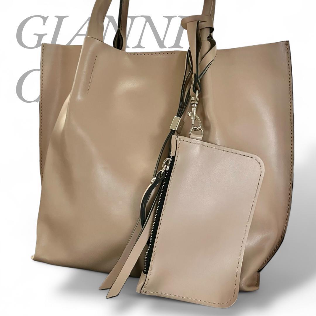 美品 ジャンニキャリーニ TWENTY M トートバッグ 2way トゥエンティ