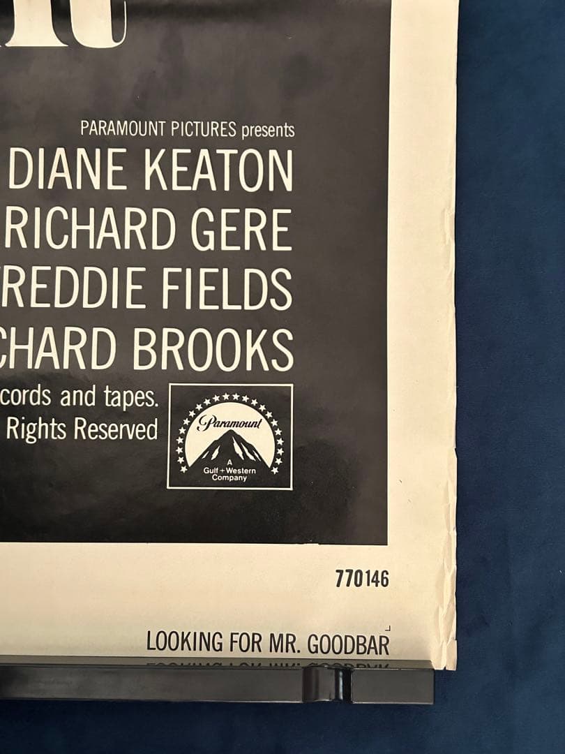 ミスター・グッドバーを探して　USオリジナル映画ポスター