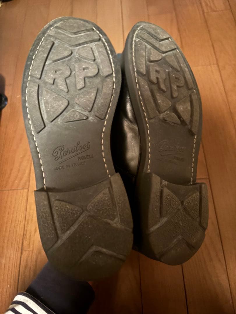 パラブーツ EDIFICE別注 シャンボード　ステッチ黒24.5cm