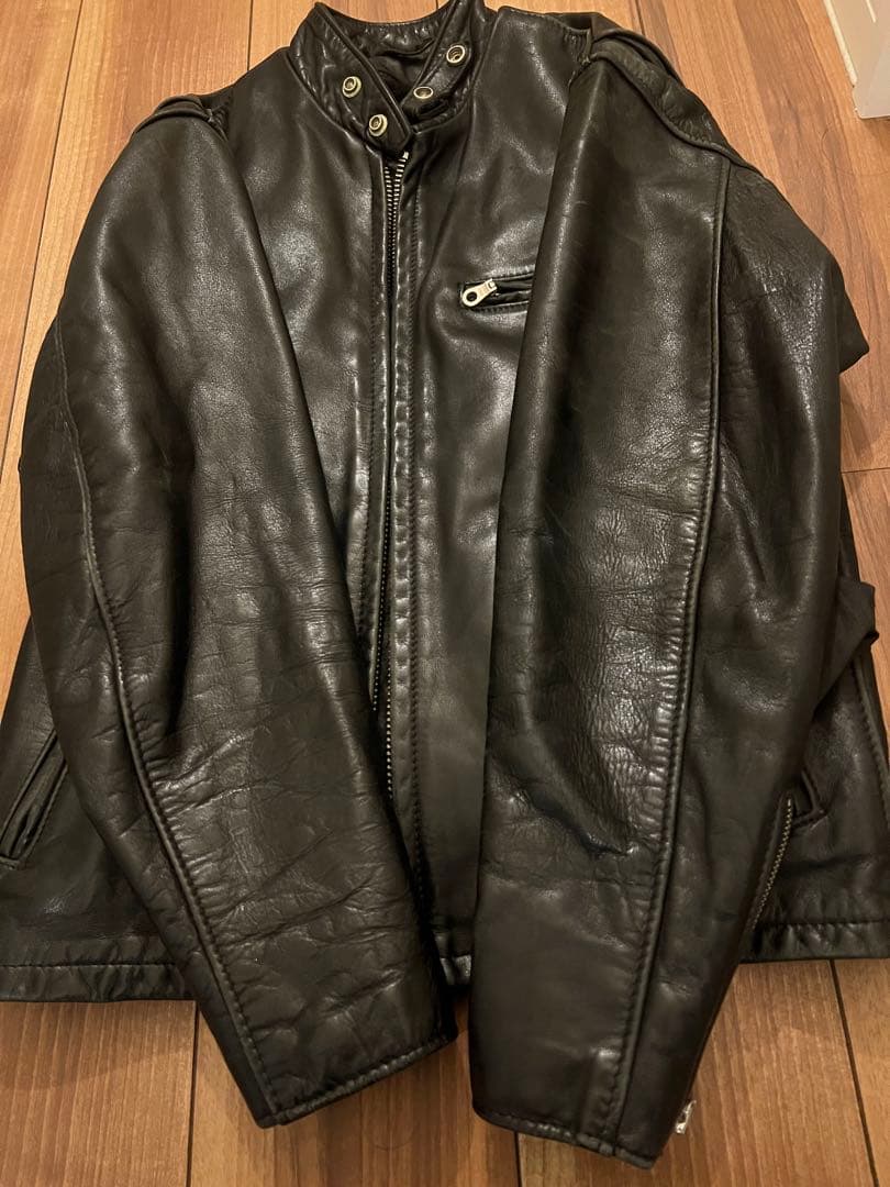 schott レザーシングルライダースジャケット 141 36 641 ボア付