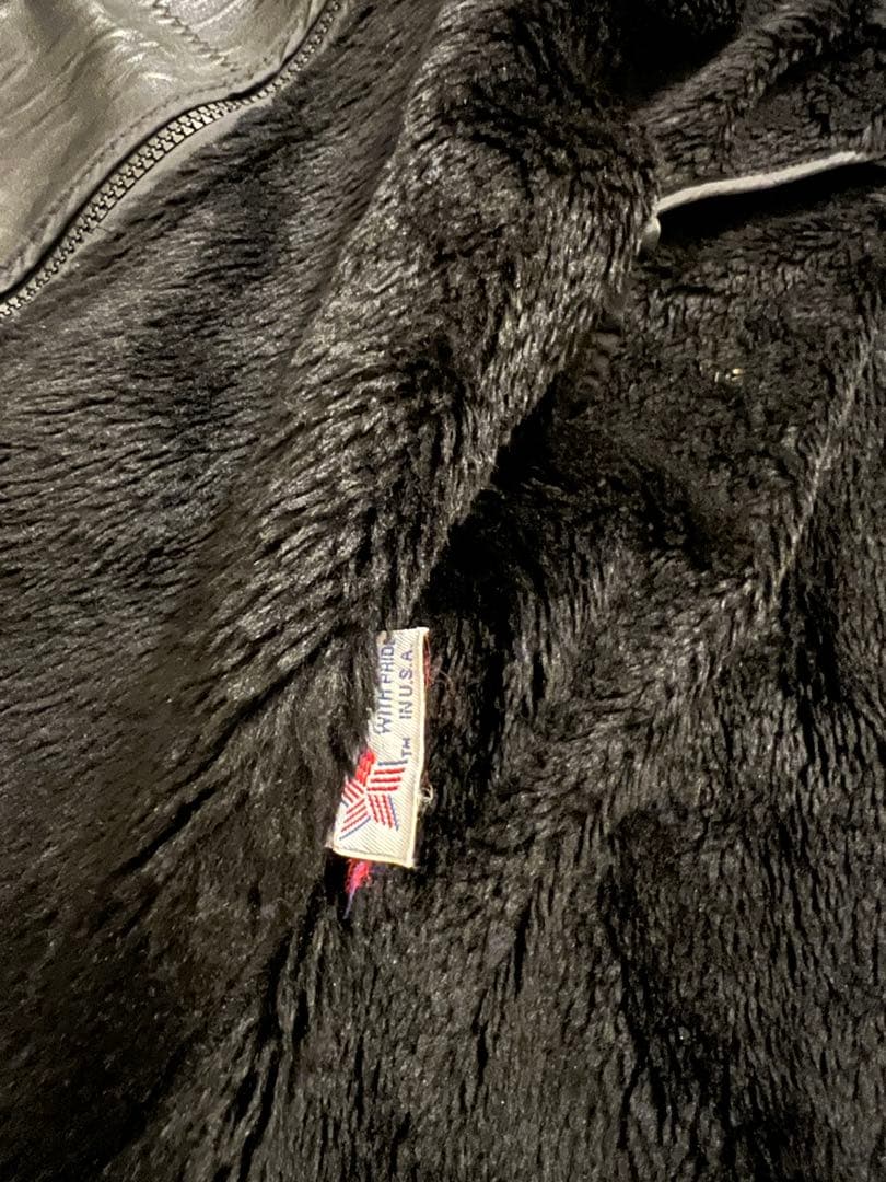 schott レザーシングルライダースジャケット 141 36 641 ボア付