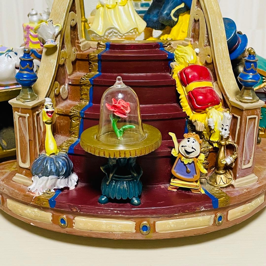 ディズニー 美女と野獣 スノードーム スノーグローブ オルゴール 置物 オブジェ