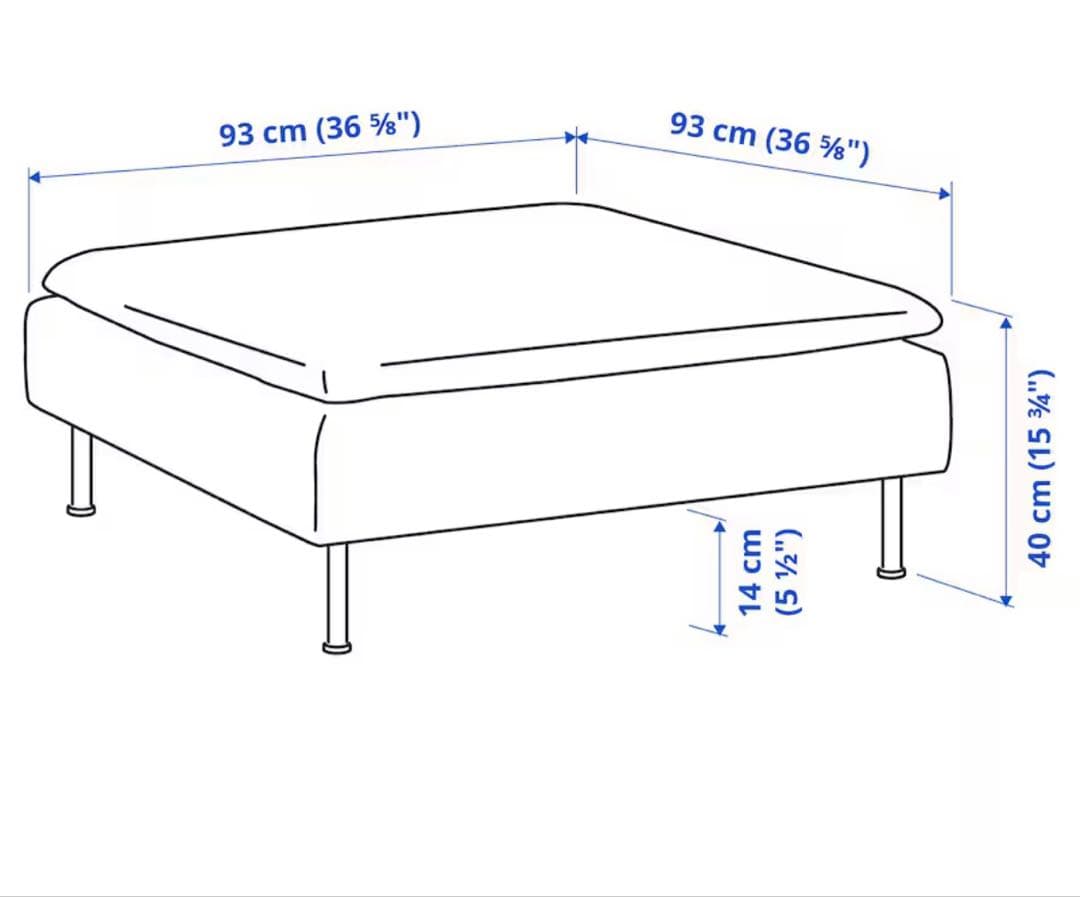 【ビーノ】ソーデルハムン オットマン ダークグレー