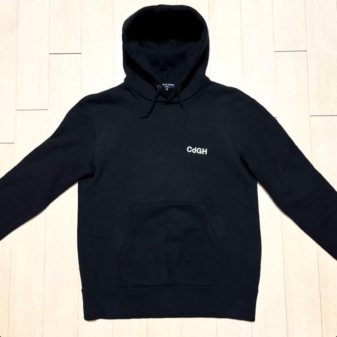 コムデギャルソンオム 刺繍ロゴフーディパーカーシュプリーム ヨウジヤマモト