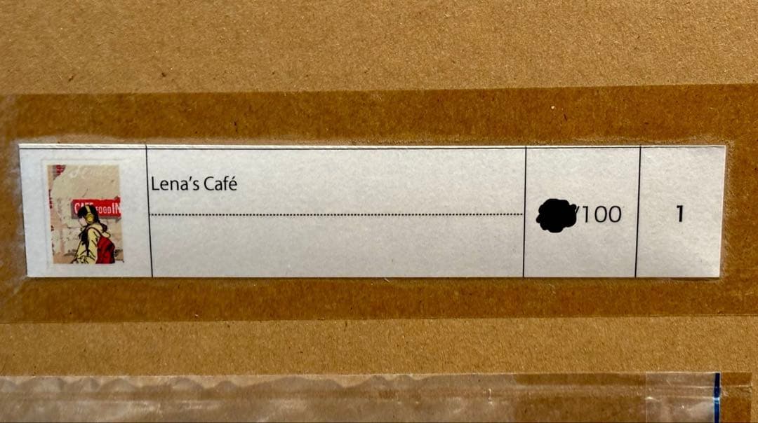 江口寿史 エディションサイン入り版画「Lena’s Café」