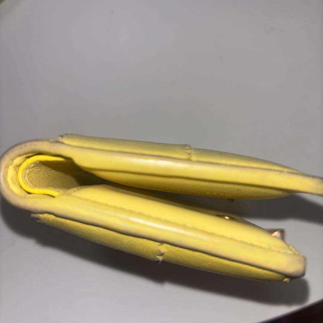 «日本限定商品»BOTTEGA VENETA二つ折り財布 イエロー 希少