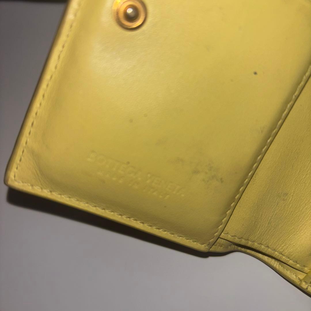 «日本限定商品»BOTTEGA VENETA二つ折り財布 イエロー 希少