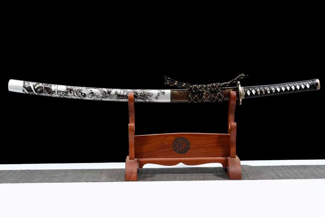 【魑魅武士刀】古兵器 刀装具 日本刀　模造刀 居合刀 武士道 鑑賞用 美術刀