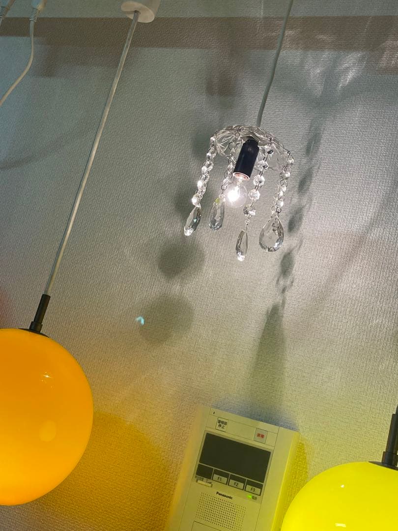 シャンデリア　ペンダントランプ　ライト　1灯　レトロ　アンティーク