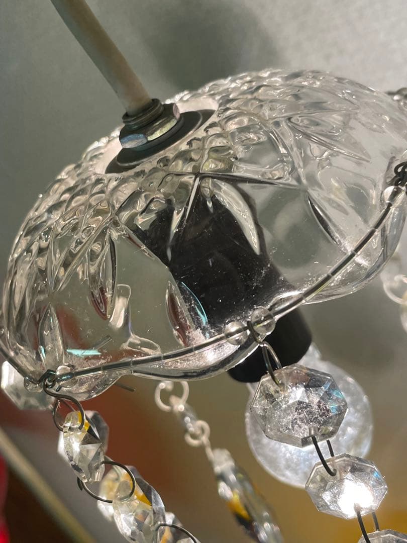 シャンデリア　ペンダントランプ　ライト　1灯　レトロ　アンティーク