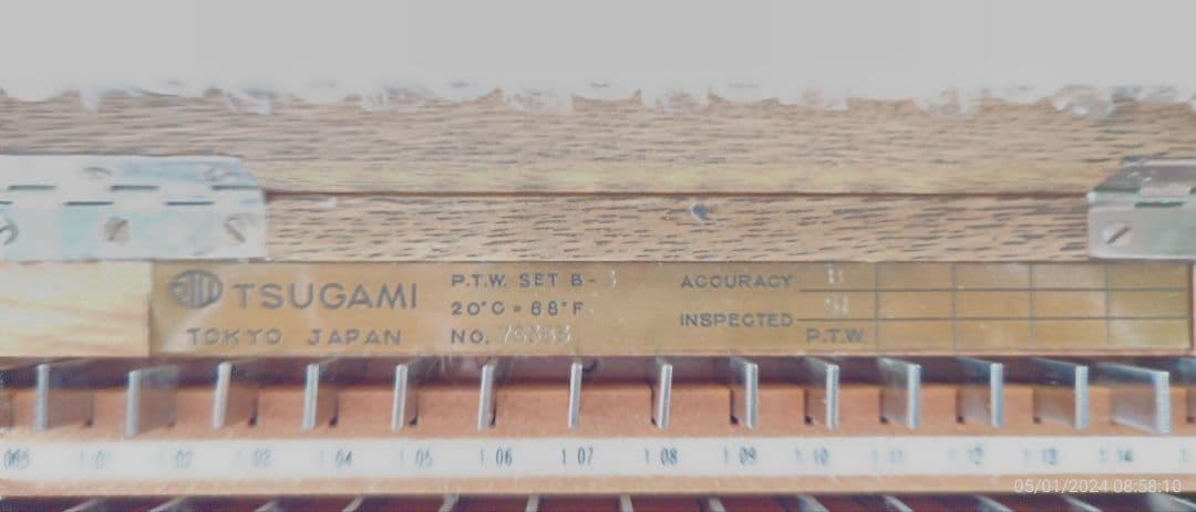 TSUGAMI 鋼製ゲージ　ブロック