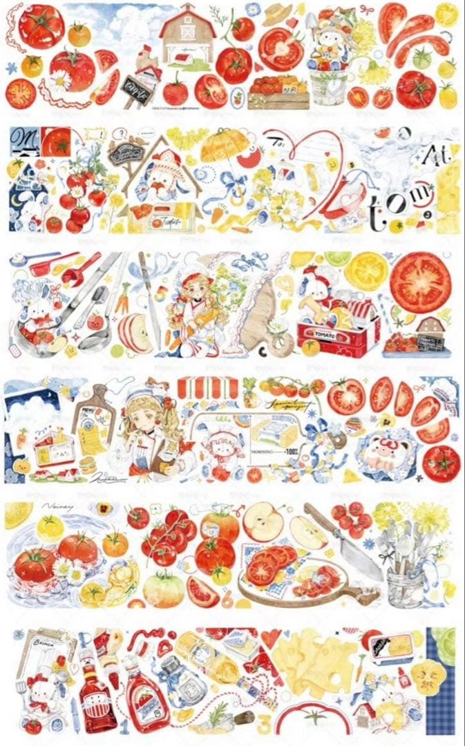 海外　人物　マスキングテープ　NeiNei 野柚 4点⚠️水晶pet（310287