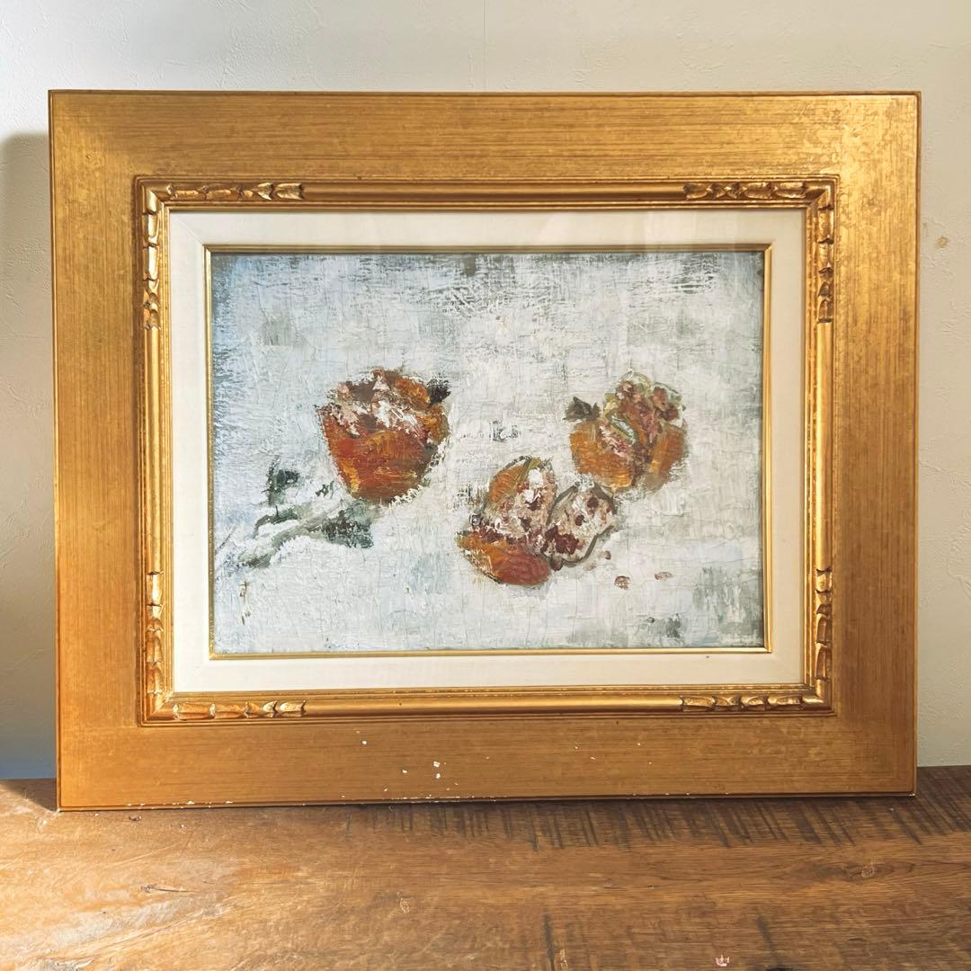 三宅すず作　油彩画 ゴールドフレーム　1964年