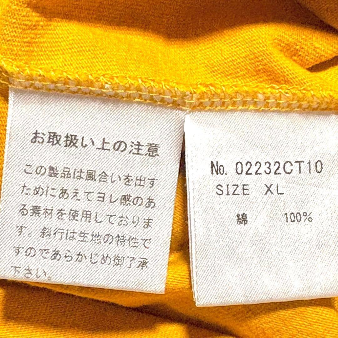 HYSTERIC GLAMOUR ロゴTシャツ XLサイズ 黄