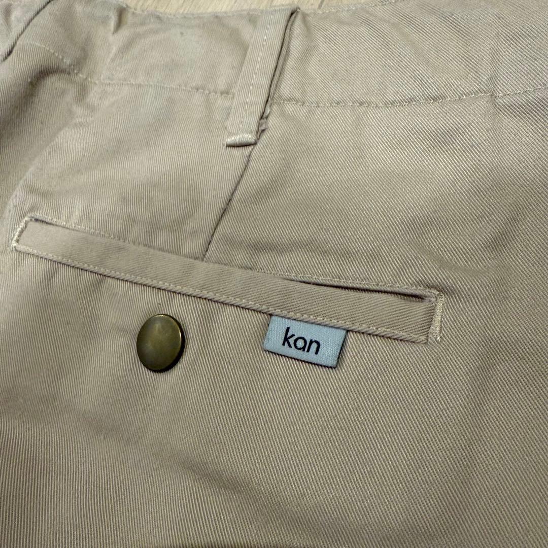 kan × BEAVER ビッグチノパンツ ベージュ M