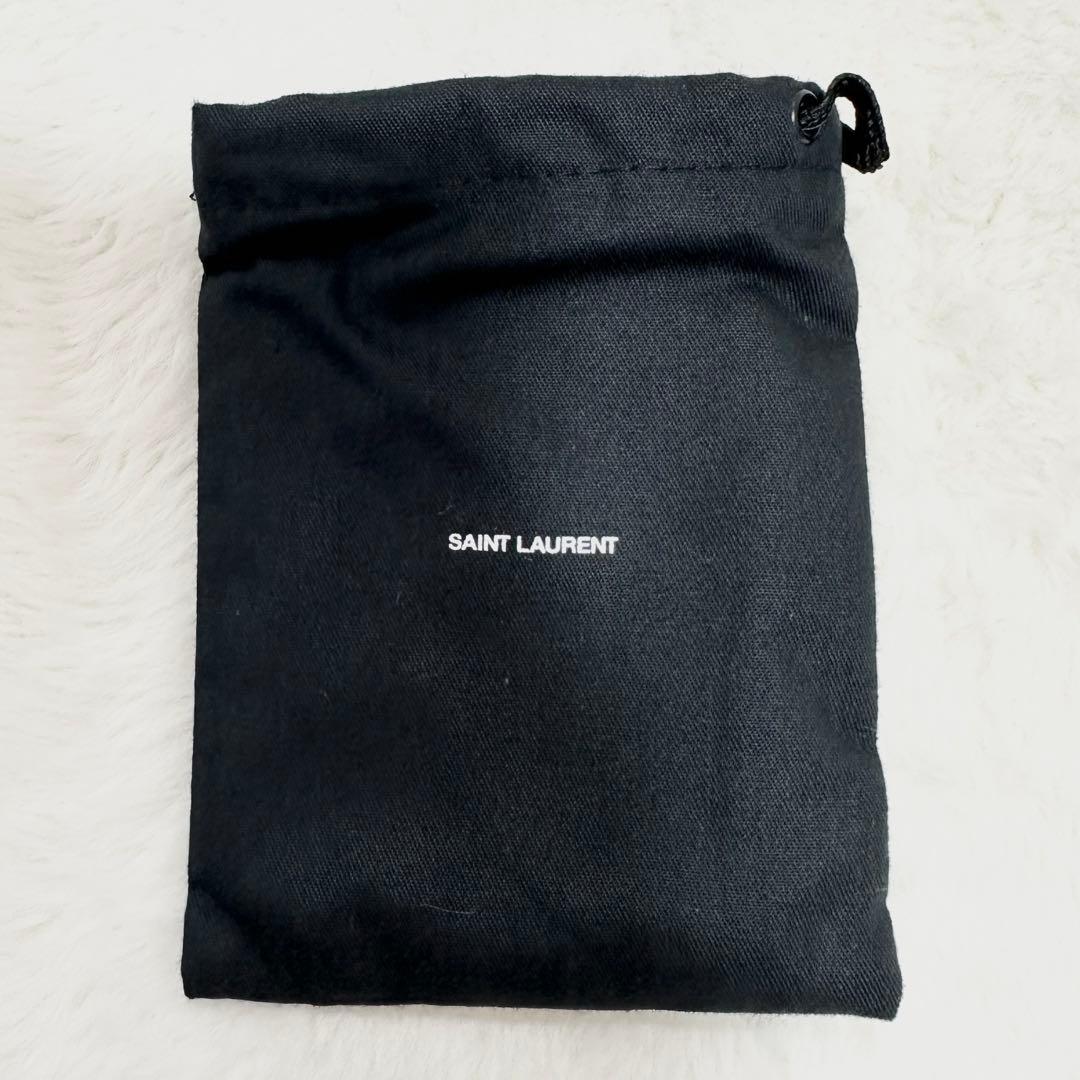 極美品◎SAINTLAULENT サックドジュール キーケース ブラック レザー