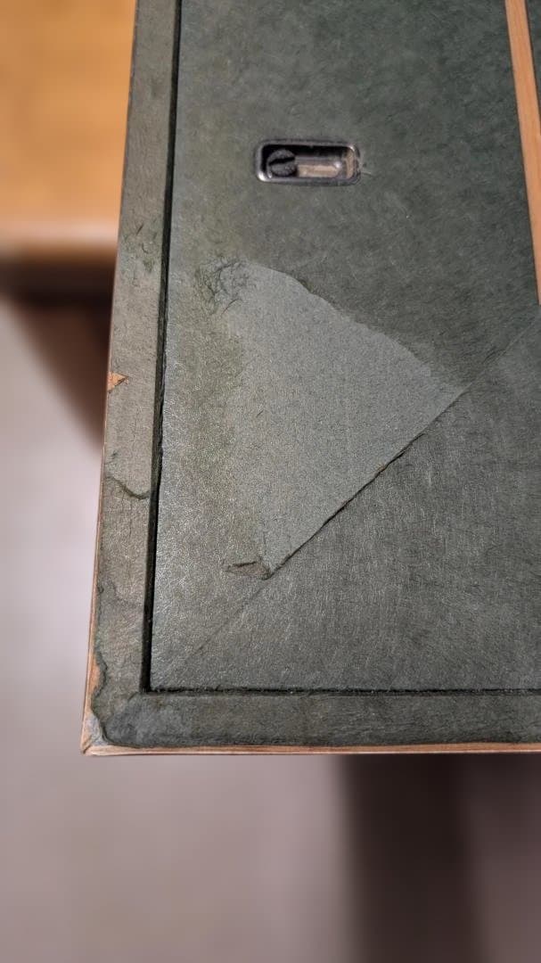 自然風景アート 緑色系 金色フレーム