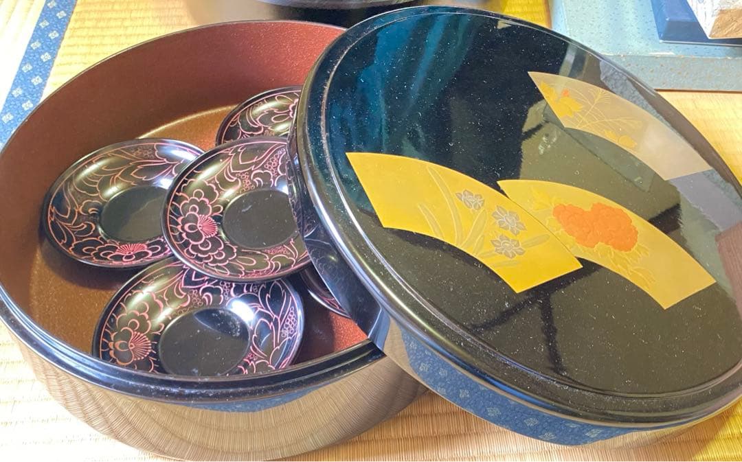 輪島塗 茶櫃と茶たくセット