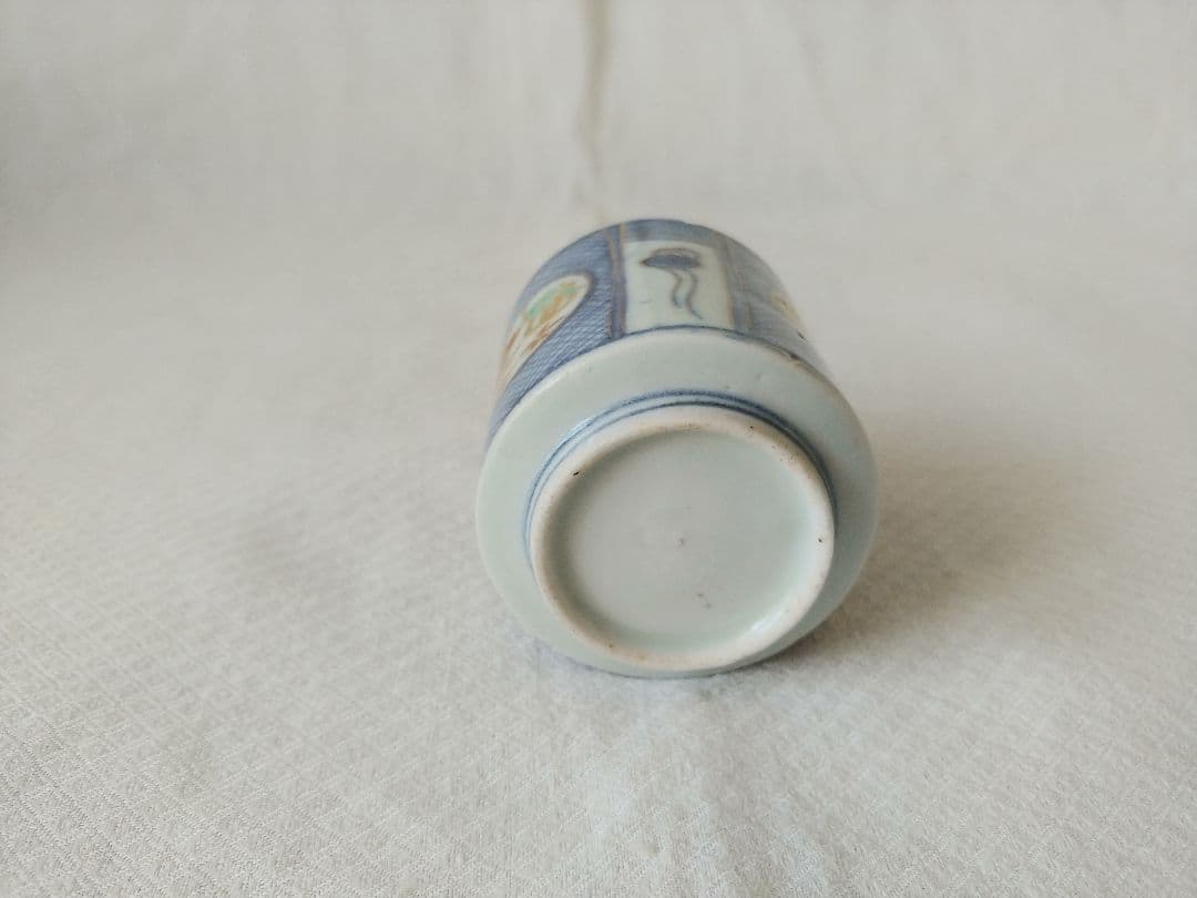 てっさい堂　猪口　古伊万里　染付　シルバー　セット　B (トレイ含まず)