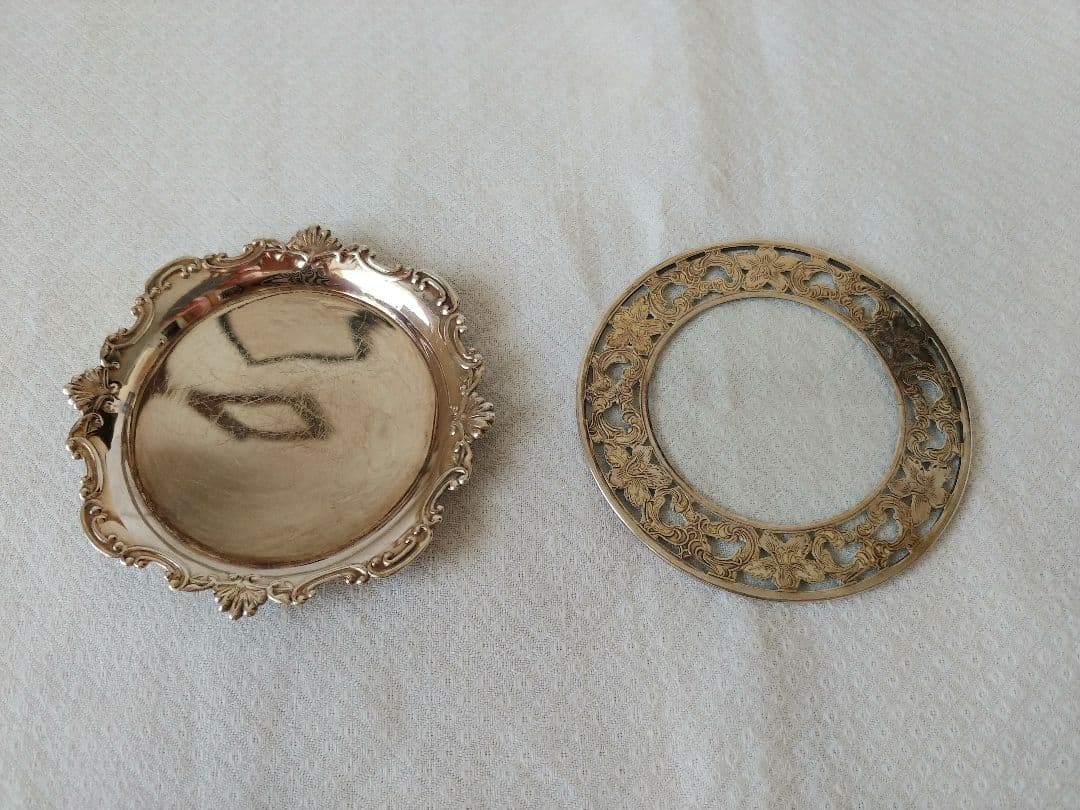 てっさい堂　猪口　古伊万里　染付　シルバー　セット　B (トレイ含まず)