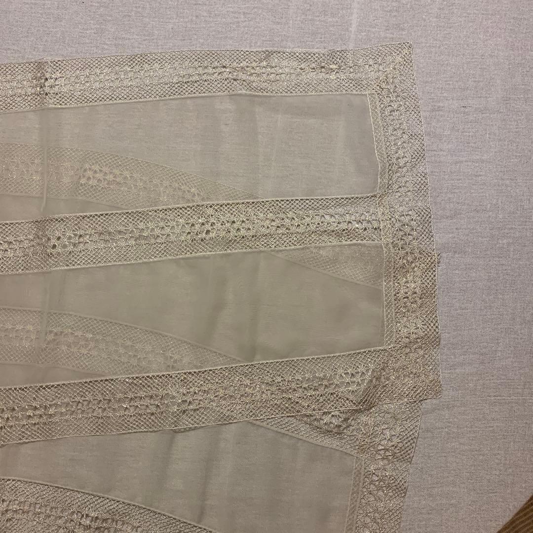 ブラウン Vネック マキシドレス