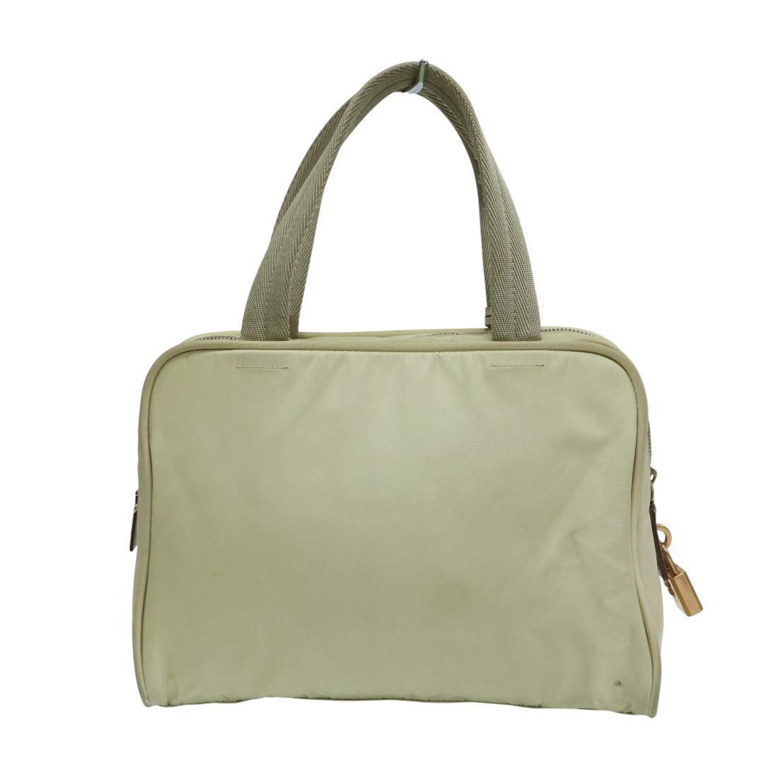 良品 PRADA プラダ ハンドバッグ 三角ロゴ 白タグ ナイロン 正規品