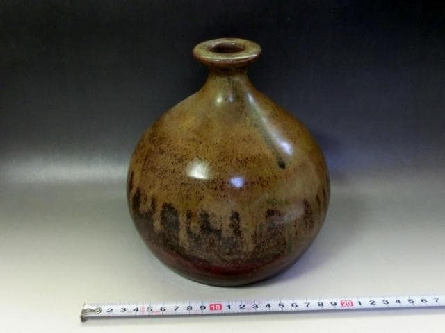 壷■古丹波焼 花瓶 涙艮 徳利 押し葉 花器 一輪挿し 時代物 骨董品■
