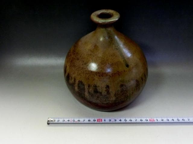壷■古丹波焼 花瓶 涙艮 徳利 押し葉 花器 一輪挿し 時代物 骨董品■