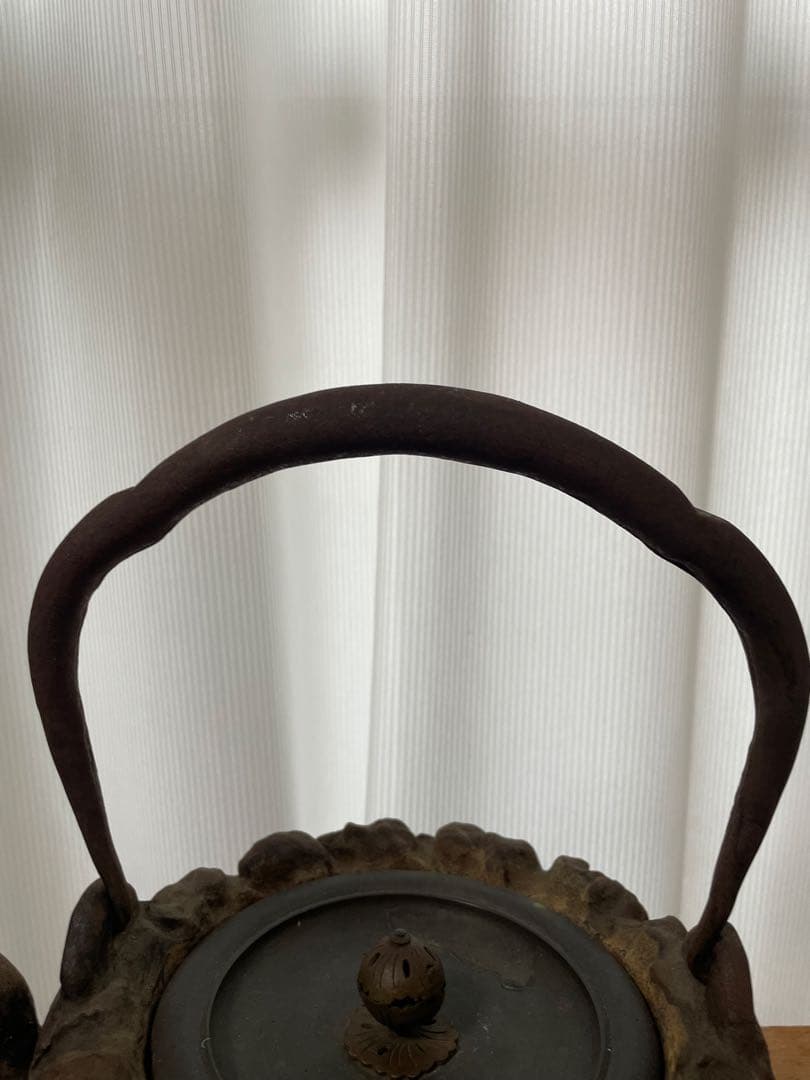 茶道具 龍文堂造 手取釜 釣釜 炉釜