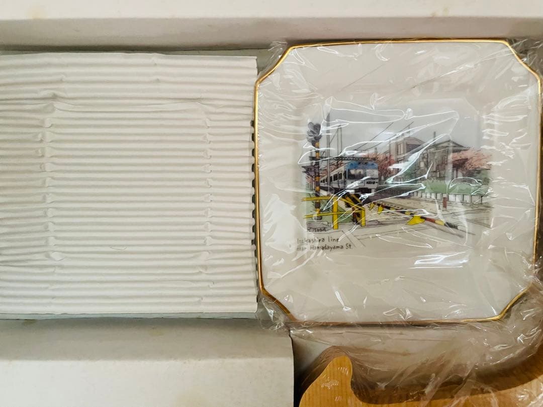 京王電鉄,京王線,電車,電鉄,鉄道,絵皿,風景,絵,磯田和一,貴重